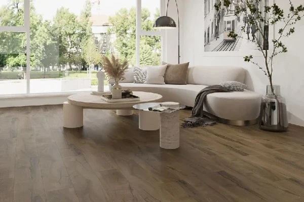 Luxury Dark Color SPC Flooring Installed in Dubai Homes Luxury Dark Color SPC Flooring Installed in Dubai Homes