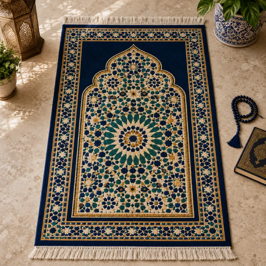 Moroccan Mosaic Prayer Mat Moroccan Mosaic Prayer Mat