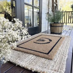 French Welcome Mat Decor